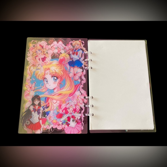 Sailor Moon Dimensional Floating Charm Journal | Refillable A5 Anime Collector - Picture 2 of 9
